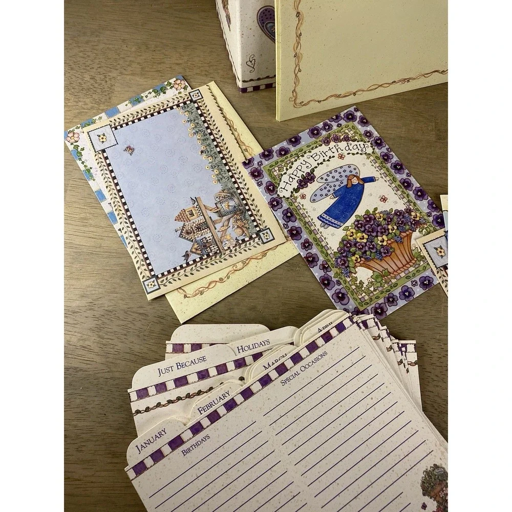 JOY MARIE Card Organizer With Assortment Of Cards And Dividers